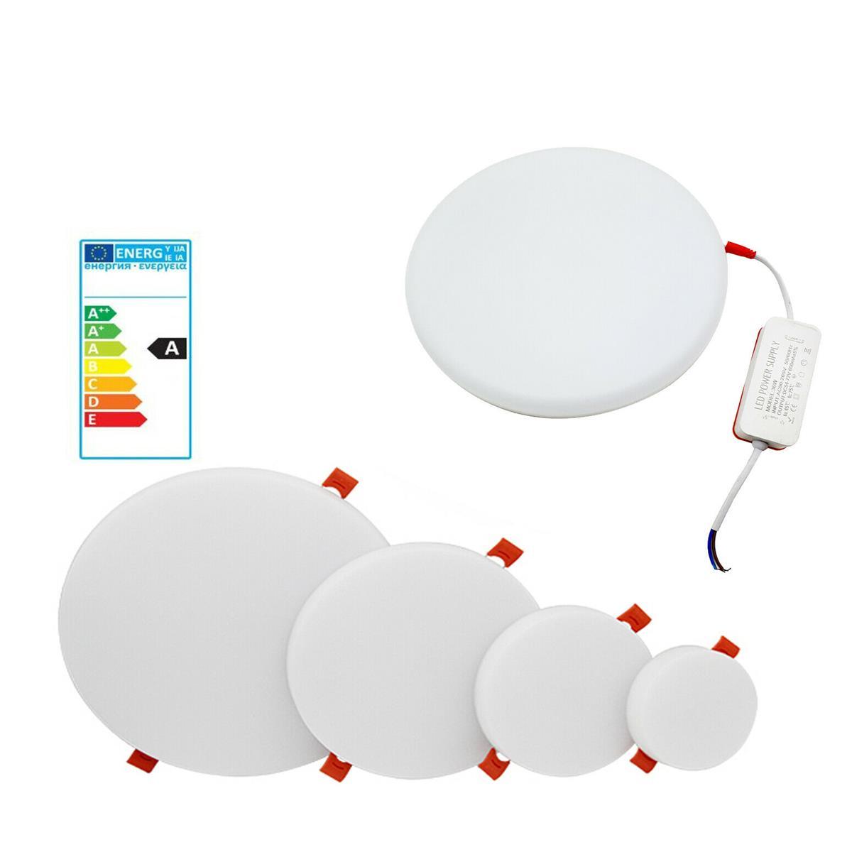 LED Ceiling Light Panel Down Light Round Recessed Kitchen Bathroom