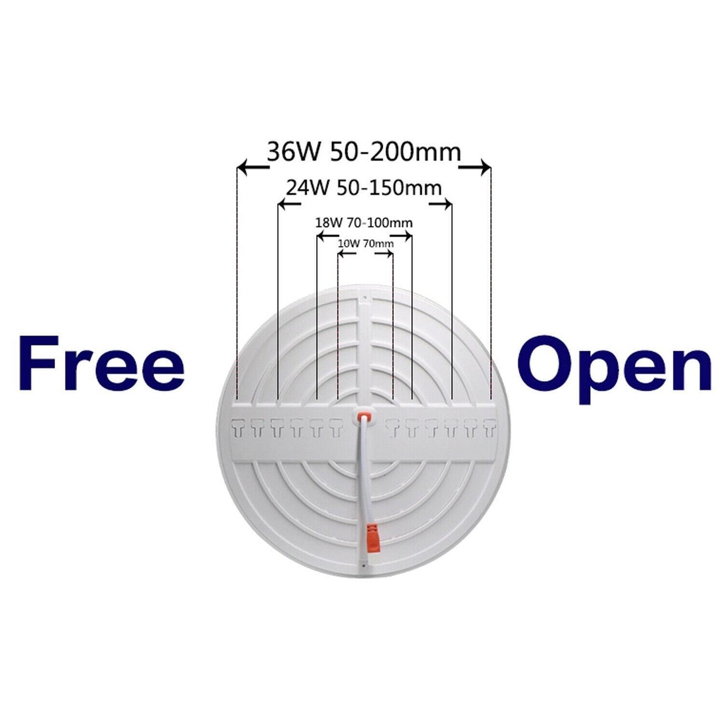 LED Ceiling Light Panel Down Light Round Recessed Kitchen Bathroom